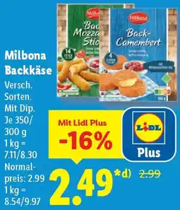 Lidl Milbona Backkäse Angebot