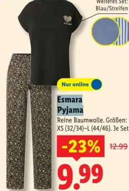 Lidl Esmara Damen-Pyjama Angebot