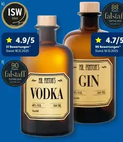 Lidl Mr. Finton's Vodka Angebot