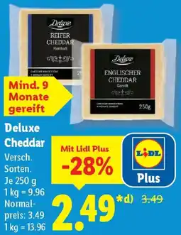 Lidl Deluxe Cheddar Angebot