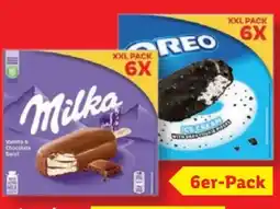 Lidl Milka Stieleis Vanilla & Chocolate Swirl Angebot