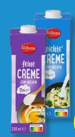 Lidl Milbona Feine Creme zum Kochen Angebot