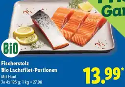 Lidl Fischerstolz Bio Lachsfilet-Portionen Angebot