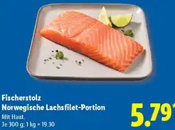 Lidl Fischerstolz Norwegische Lachsfilet-Portion Angebot