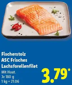 Lidl Fischerstolz ASC Frisches Lachsforellenfilet Angebot
