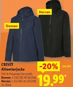 Lidl CRIVIT Allwetterjacke Angebot