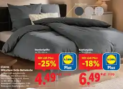 Lidl Livarno Mikrofaser-Satin-Bettwäsche Angebot