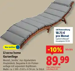 Lidl Livarno home Gartenliege Angebot