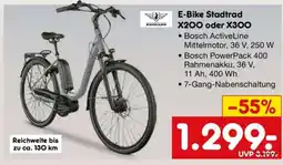 Netto Marken-Discount E-Bike Stadtrad X200 oder X300 Angebot