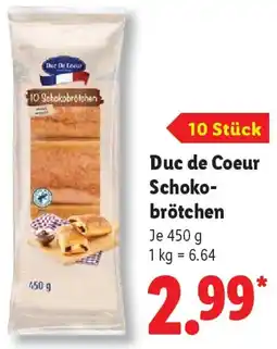 Lidl Duc de Coeur Schokobrötchen Angebot