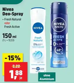 Thomas Philipps Nivea fresh natural deo-spray Angebot