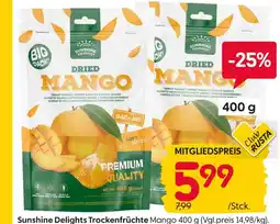 Rusta Sunshine delights trockenfrüchte Angebot