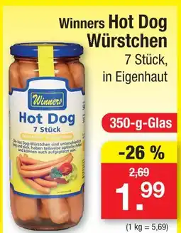 Zimmermann Winners hot dog würstchen Angebot
