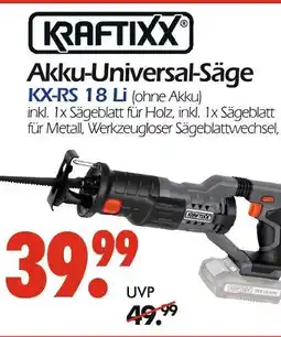 Wreesmann Kraftixx akku-universal-säge kx-rs 18 li Angebot