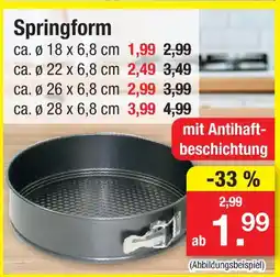 Zimmermann Springform Angebot