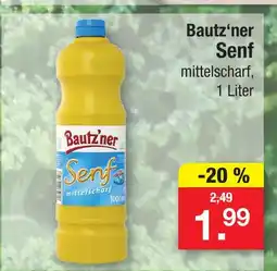 Zimmermann Bautz'ner senf mittelscharf Angebot