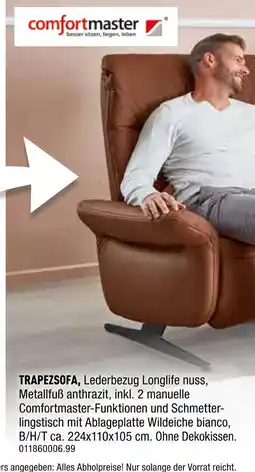 Möbel Wallach Comfortmaster trapezsofa Angebot