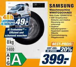 Expert Samsung waschmaschine ww8tcgc04aex Angebot