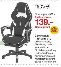 Möbelzentrum Pforzheim Novel gamingstuhl Angebot