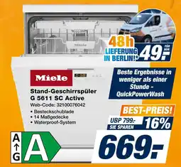 Expert Miele stand-geschirrspüler g 5611 sc active Angebot