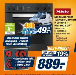 Expert Miele einbauherdset twinset comfort h 2459 e + km 6003 lpt Angebot
