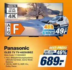 Expert Panasonic oled tv tv-48z80bez Angebot