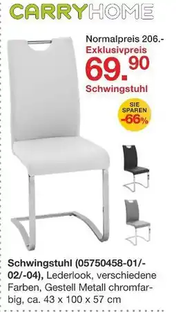 Möbelzentrum Pforzheim Carryhome schwingstuhl Angebot