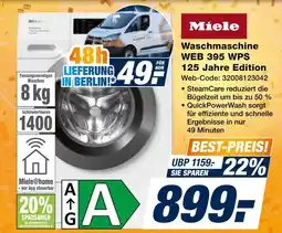 Expert Miele waschmaschine web 395 wps 125 jahre edition Angebot