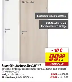 toom Baumarkt Innentür „natura modell“ weiß Angebot