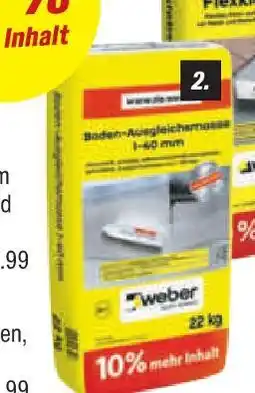 toom Baumarkt Weber boden-ausgleichsmasse Angebot