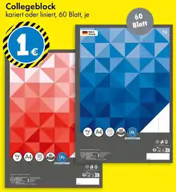 TEDi Collegeblock Angebot