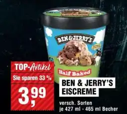 Handelshof BEN & JERRY'S EISCREME Angebot