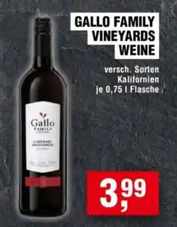 Handelshof GALLO FAMILY VINEYARDS WEINE Angebot
