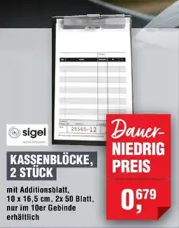Handelshof sigel KASSENBLÖCKE, 2 STÜCK Angebot