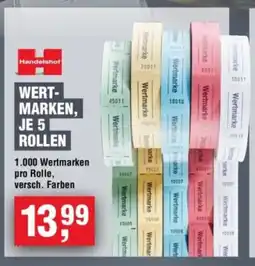 Handelshof Handelshof WERTMARKEN, JE 5 ROLLEN Angebot