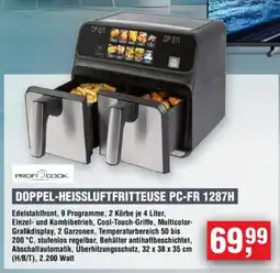 Handelshof PROFICOOK DOPPEL-HEISSLUFTFRITTEUSE PC-FR 1287H Angebot