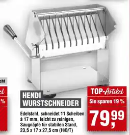 Handelshof HENDI WURSTSCHNEIDER Angebot