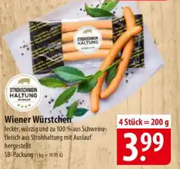 Famila Nord Ost STROHSCHWEIN HALTUNG Wiener Würstchen Angebot