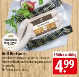 Famila Nord Ost STROHSCHWEIN HALTUNG Grill-Bratwurst Angebot
