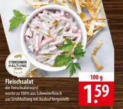 Famila Nord Ost STROHSCHWEIN HALTUNG Fleischsalat Angebot