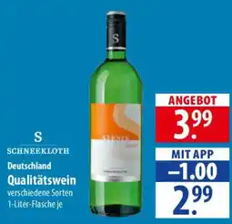 Famila Nord Ost SCHNEEKLOTH Deutschland Qualitätswein Angebot