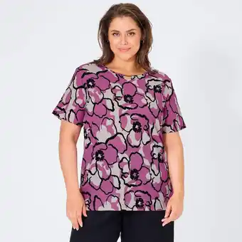 NKD Damen-T-Shirt mit All-Over-Print, große Größen Angebot