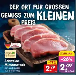 Netto Marken-Discount Ein Herz für Erzeuger Schweine Minutensteak Angebot