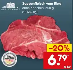 Netto Marken-Discount Gut Ponholz Suppenfleisch vom Rind Angebot