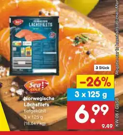 Netto Marken-Discount Seagold Norwegische Lachsfilets Angebot