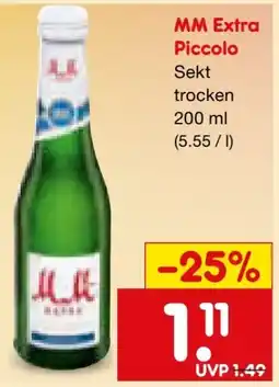 Netto Marken-Discount MM Mmchen Extra Piccolo Sekt Angebot