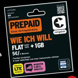 PENNY Congstar Prepaid wie ich will-Tarif Angebot