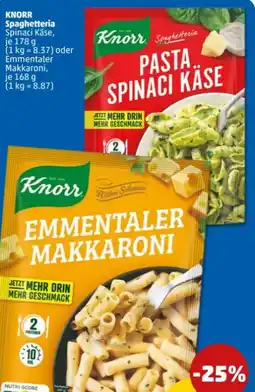 PENNY Knorr Spaghetteria Pasta Spinaci Käse Angebot