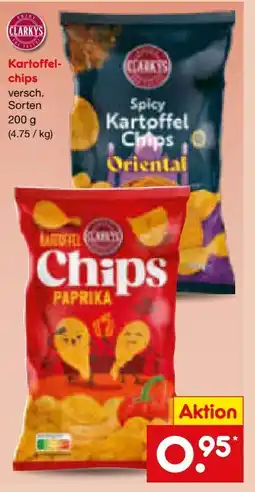 Netto Marken-Discount Clarky's Kartoffelchips Angebot