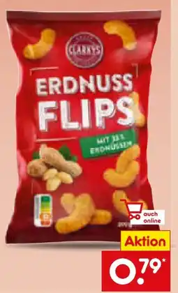 Netto Marken-Discount Clarky's Erdnussflips Angebot